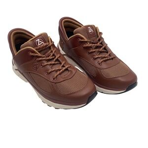 Zeba Hands-Free Mahogany Brown Mesh Walking Sneakers Mens 12 Low Top Shoes